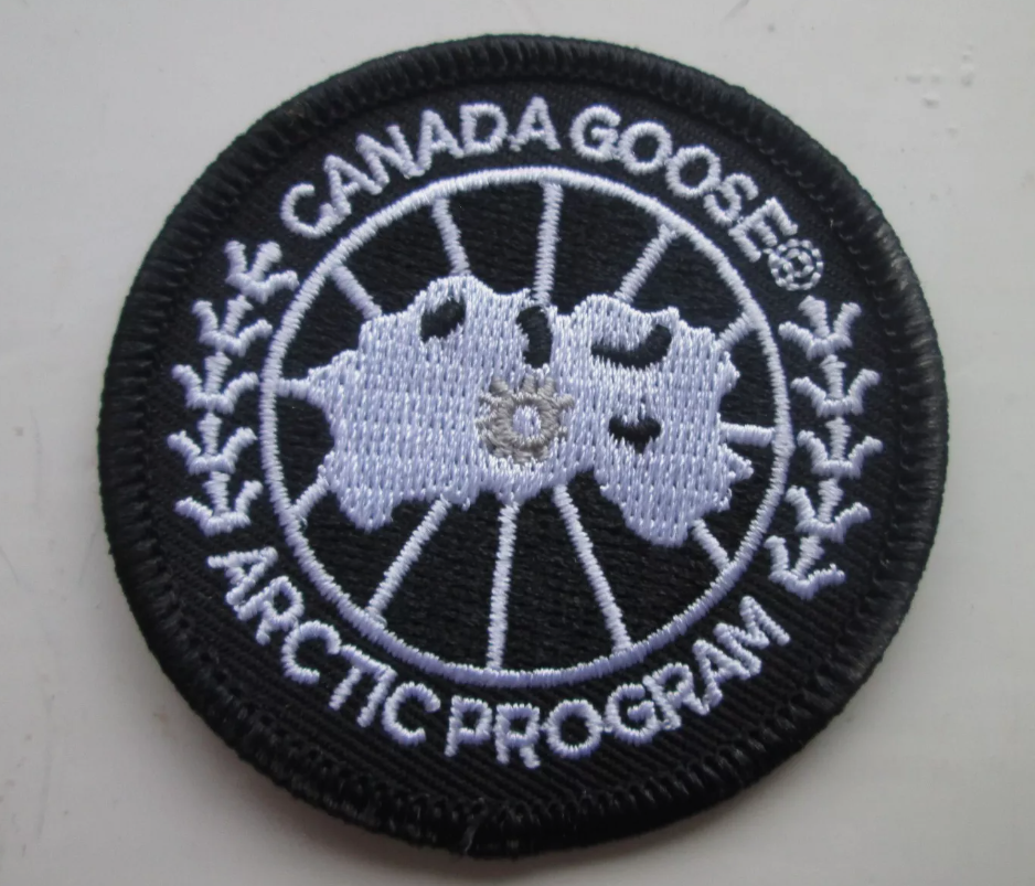 High Quality - 6.0 x 6.0 cm Canada Goose Badge Iron On / Sew On -Jackets Patch Black