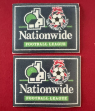 Nationwide 1996-2000 Football League pair patch player size Iron On UK STOCK  for Football Shirt