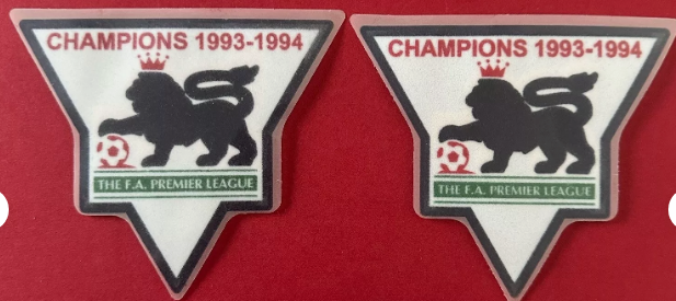 premier league champions 1993 1994 football shirt sleeve patch patches badge badges lextra senscilia