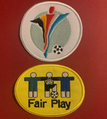 euro 2000 football shirt sleeve patch patches badge badges fair play