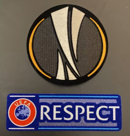 Europa League and respect 2016-2021 patch player size Iron On Heat Press UK for Football Shirt