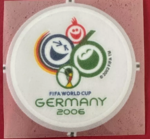 world cup 2006 football shirt sleeve patch badge lextra senscilia