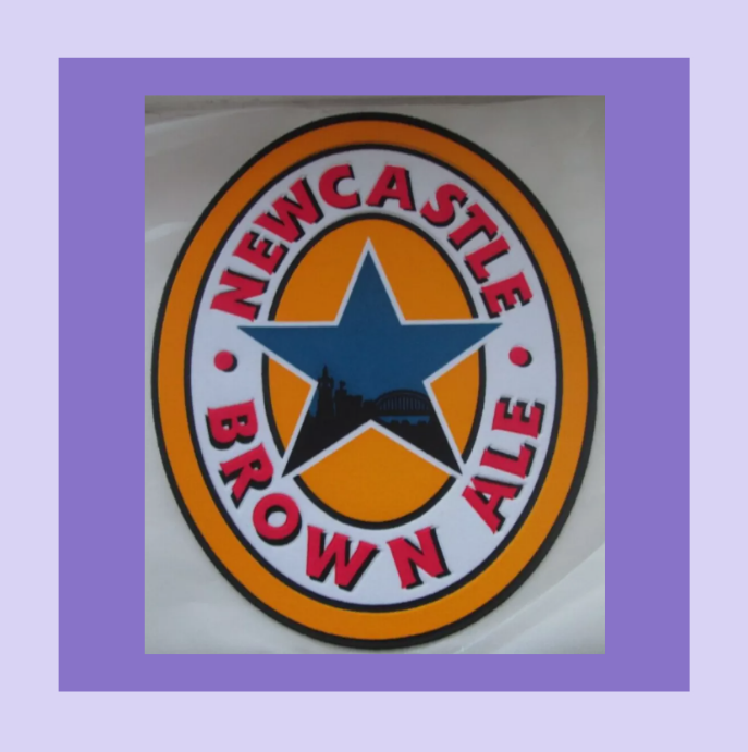 Newcastle Brown Ale Sponsor Patch Flock 3D for Football Shirt