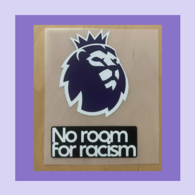 2024/25 EPL Premier League No room for racism Player Size Patch Badge Football for Football Shirt