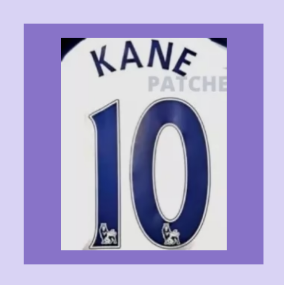 2007-2014 Navy Kane 10 Spurs EPL Player Size Premier League Nameset for football shirt