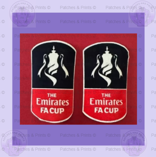 2016-2020 The FA CUP patch player size Iron On Heat Press UK STOCK  for Football Shirt